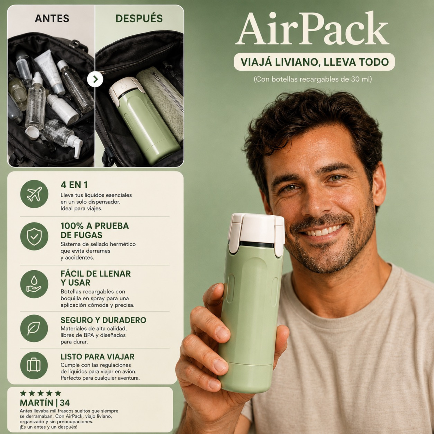 AirPack® - Dispenser 4 en 1
